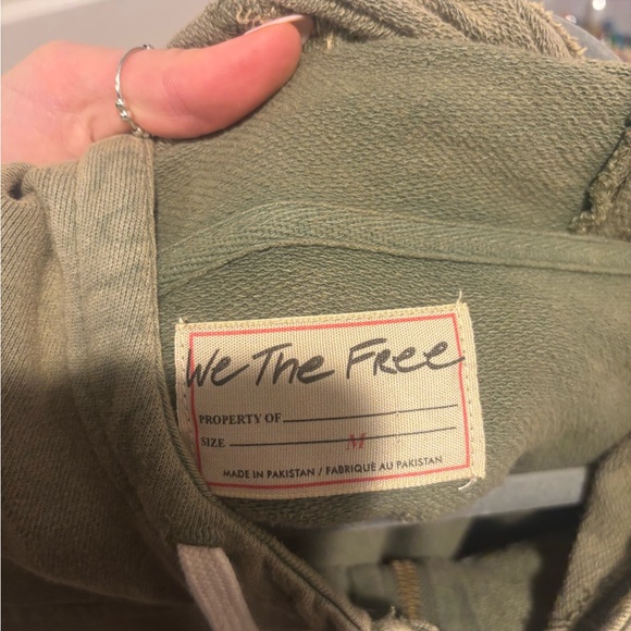 We The Free Sage Green Zip Up Hoodie - Picture 3 of 3